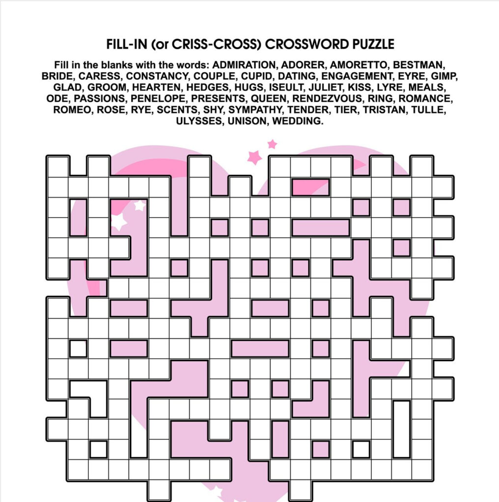 Criss Cross Puzzle For Teenagers And Adults Edublox Online Tutor
