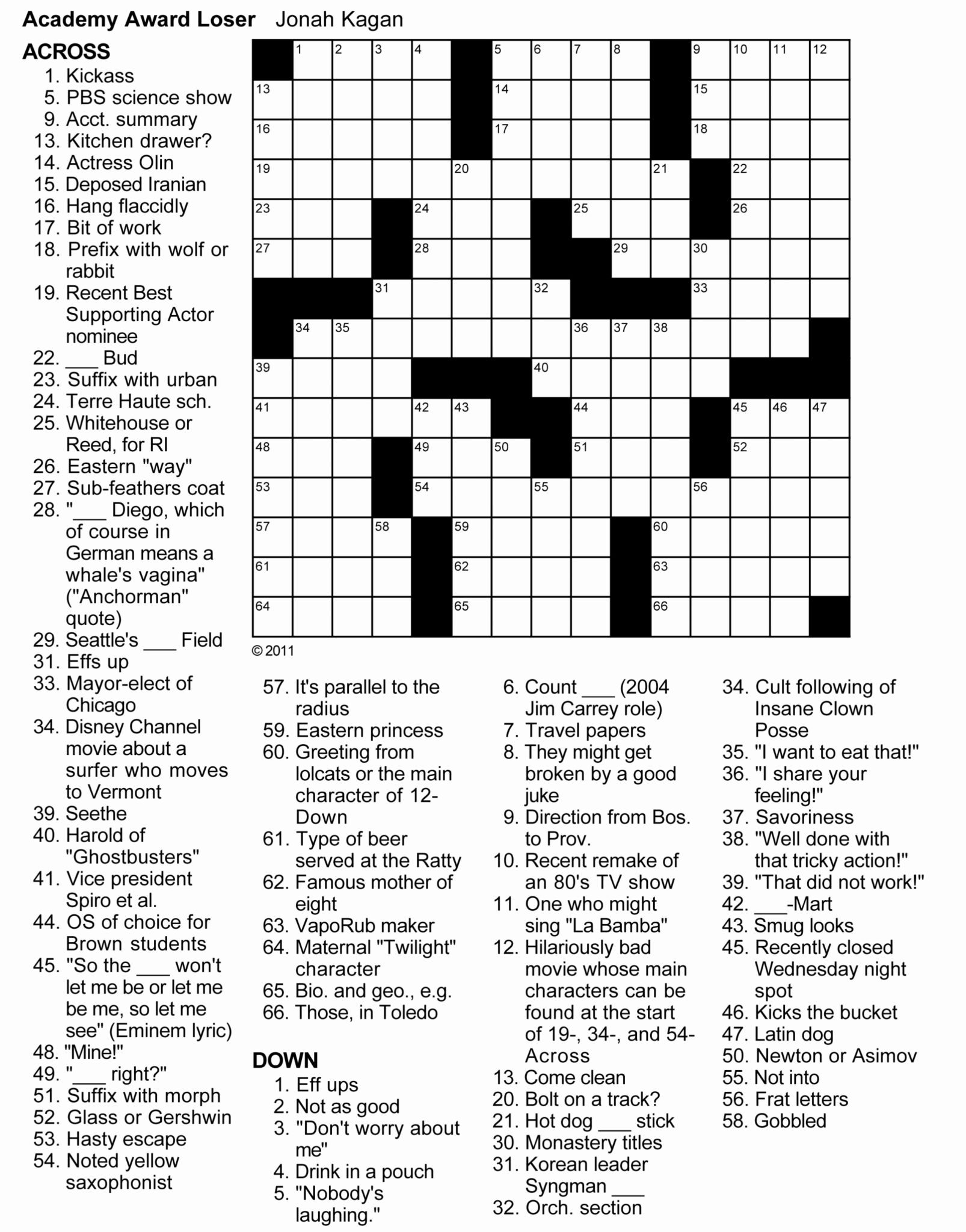 Daily Crossword Puzzle Free Online