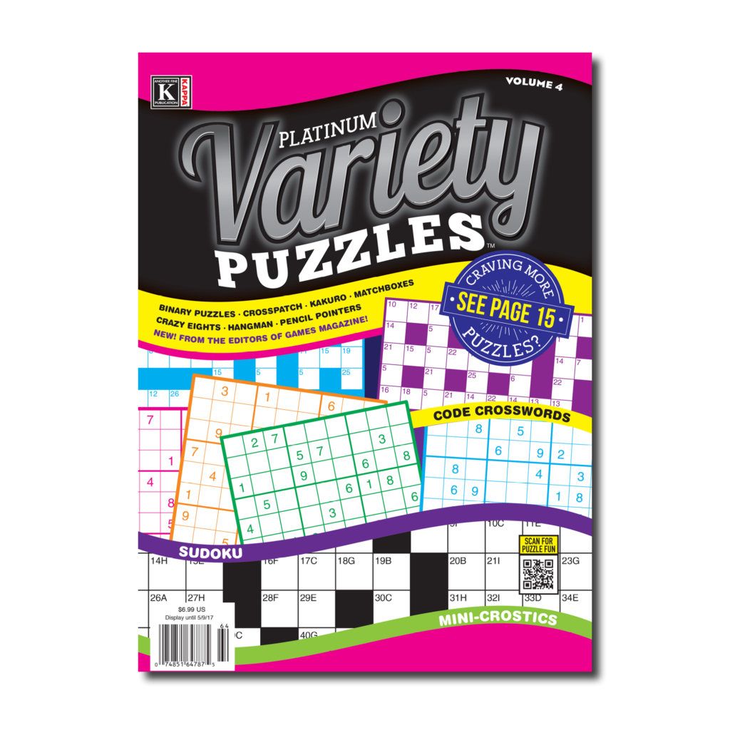 Print at Home Platinum Variety Puzzles Kappa Puzzles