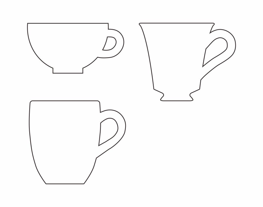 10 Best Tea Cup Template Free Printable Printablee