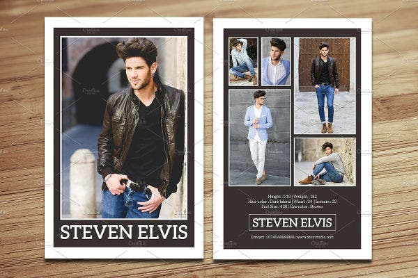 10 Comp Card Templates Free Sample Example Format Download Free 