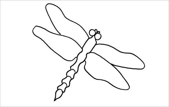 10 Dragonfly Templates Crafts Colouring Pages