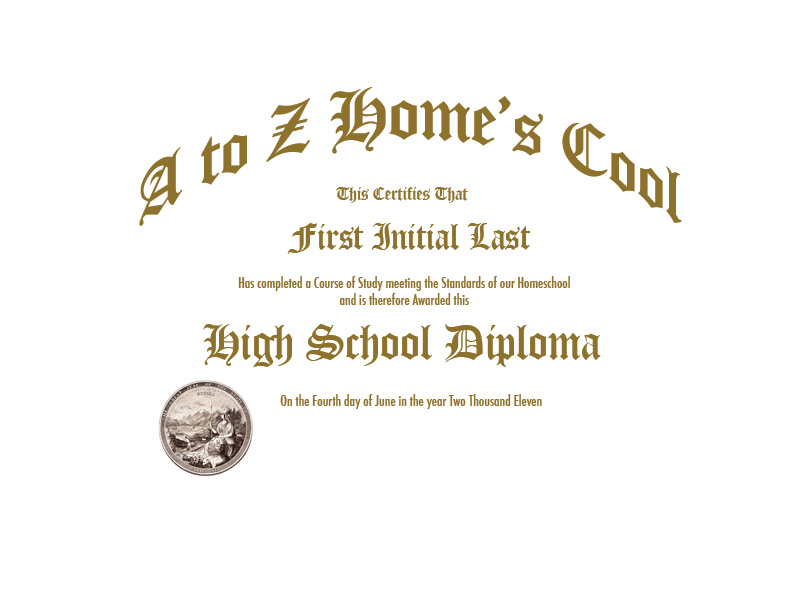 10 Free Homeschool Diploma Certificate Templates Templates Study