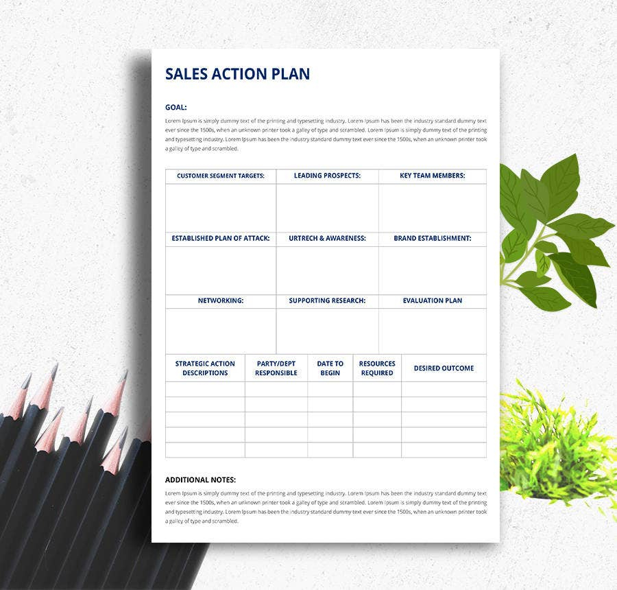 10 Free Sales Plan Templates Word Apple Pages Google Docs Free