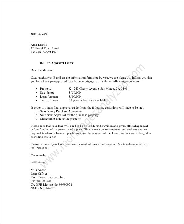 11 Approval Letter Templates PDF DOC Apple Pages Google Docs