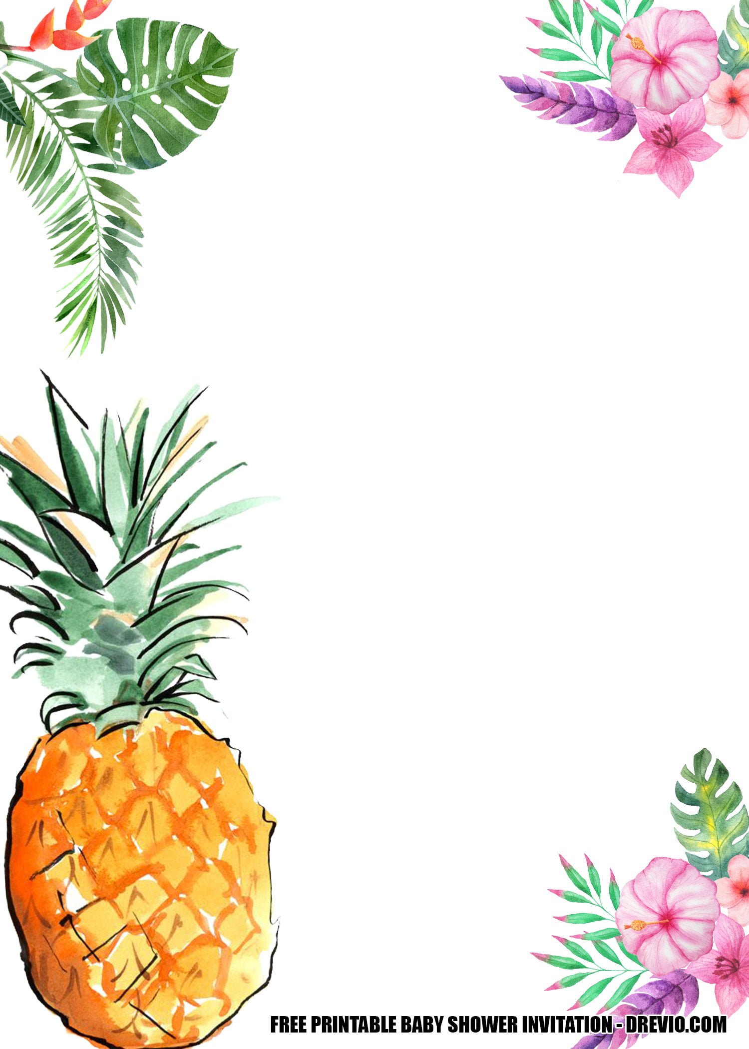 11 FREE Hawaiian Pineapple Invitation Templates Download Hundreds