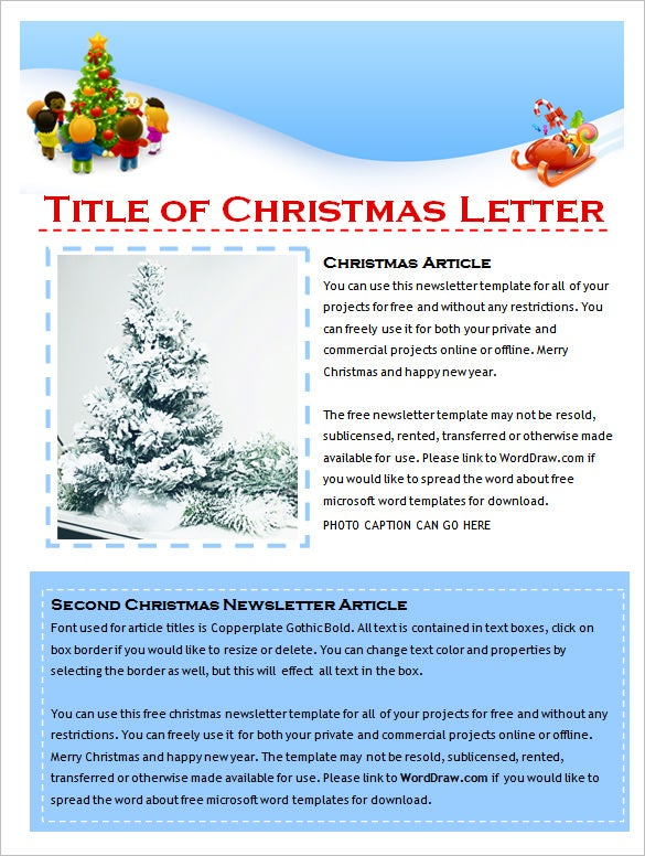 11 Holiday Newsletter Templates Free Word Documents Download Free