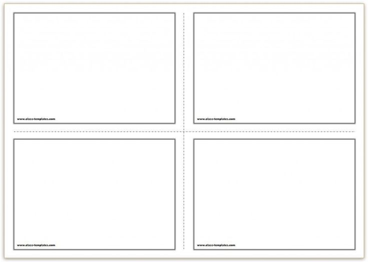 11 Microsoft Word Note Card Template Flash Card Template Printable
