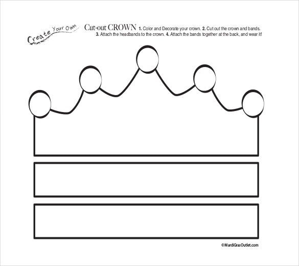 12 Paper Crown Templates Free Sample Example Format Download