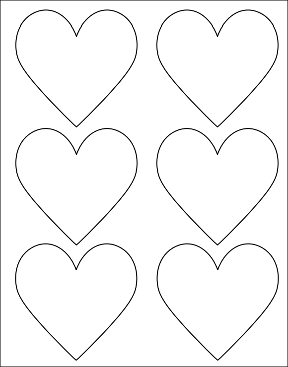 14 Printable Heart Templates To Download For Free Sample Templates