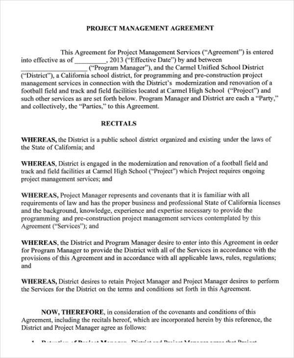 15 Management Agreement Templates Free PDF Word Format Download