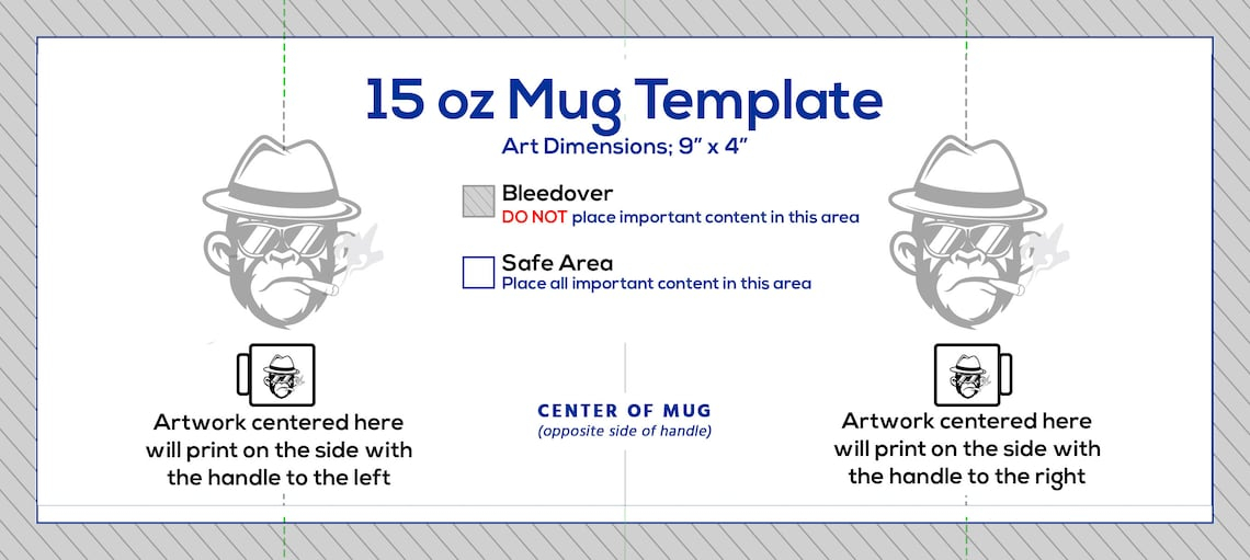 15 Oz Mug Template Sublimation Image Placement Template Etsy