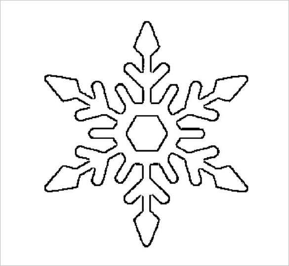 17 Snowflake Stencil Template Free Printable Word PDF JPEG Format