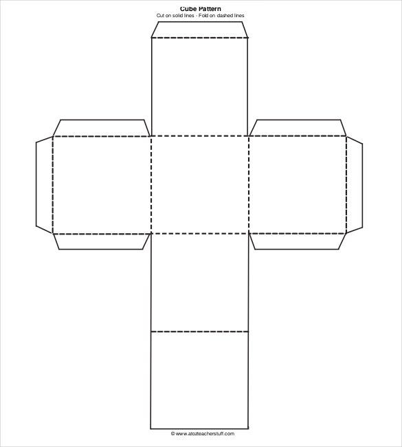 18 Paper Cube Templates PDF DOC