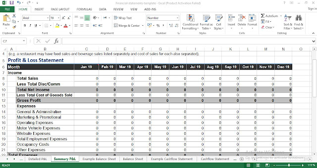 19 Balance Sheet Example Excel Sample Templates