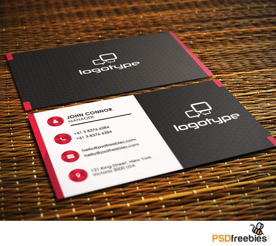 20 Free Business Card Templates PSD Download PSD