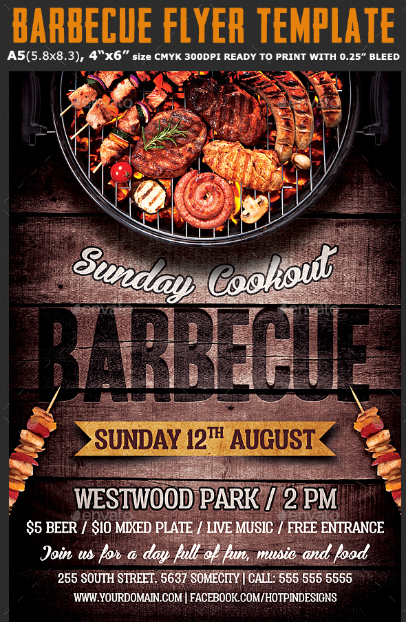 20 Free PSD Barbeque Flyer Templates For The Best Events Free PSD