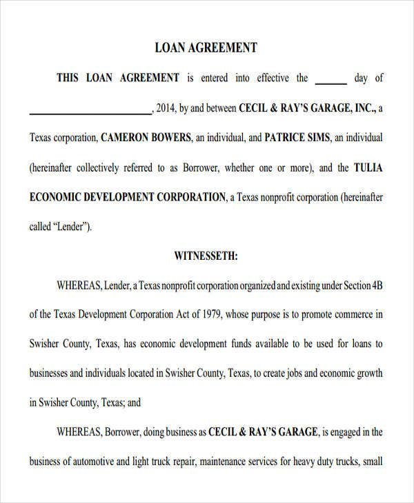 20 Loan Agreement Form Templates Word PDF Pages Free Premium