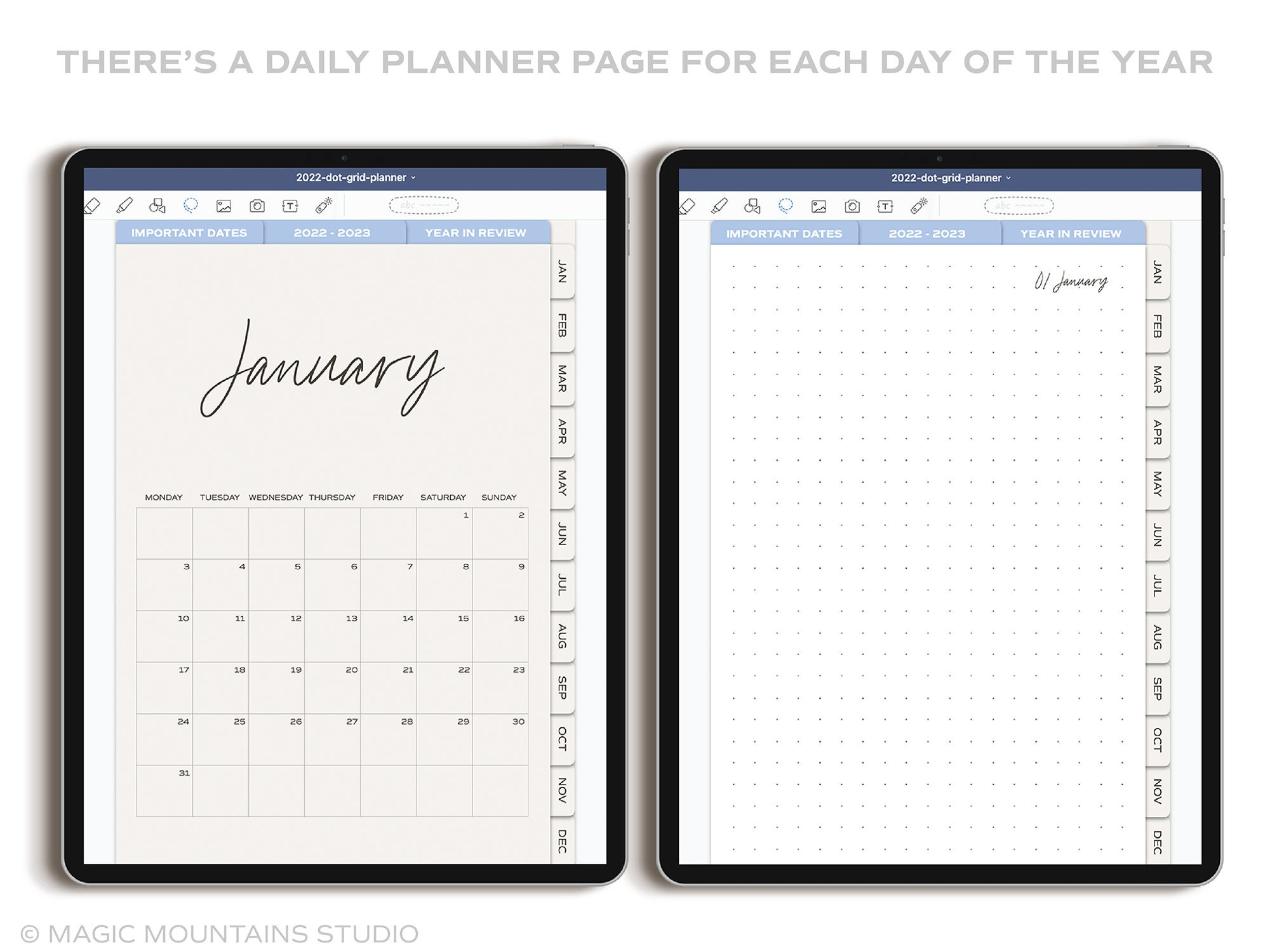 2022 DIGITAL PLANNER For IPad Goodnotes Template 2022 Etsy
