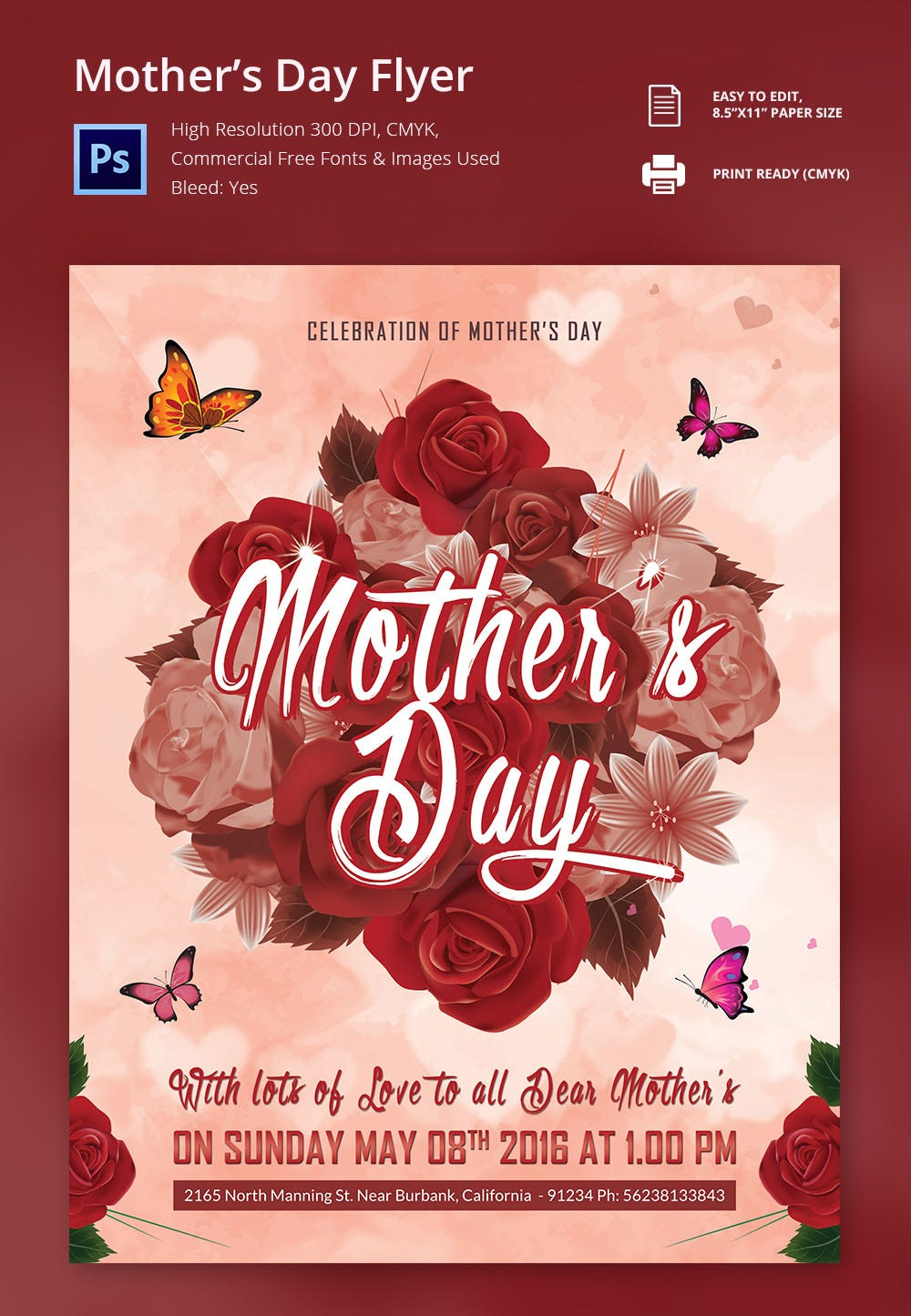 21 Beautiful Mother s Day Flyer Templates PSD Word AI EPS Formats 