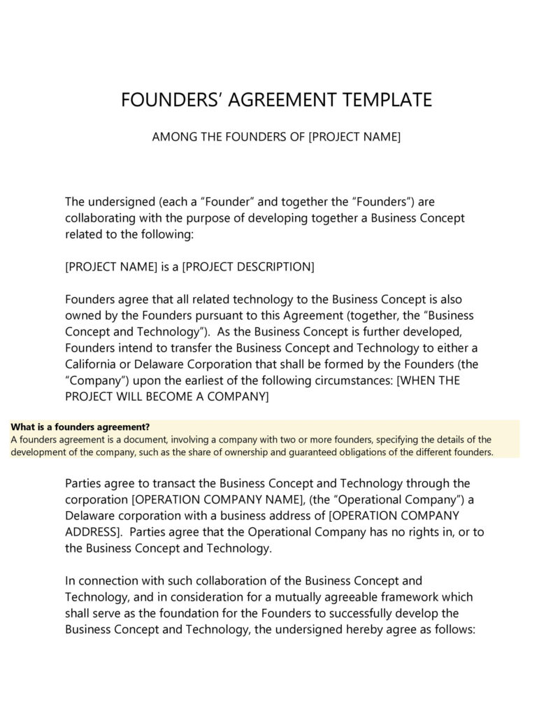 22 Great Founders Agreement Tramples For ANY Startup