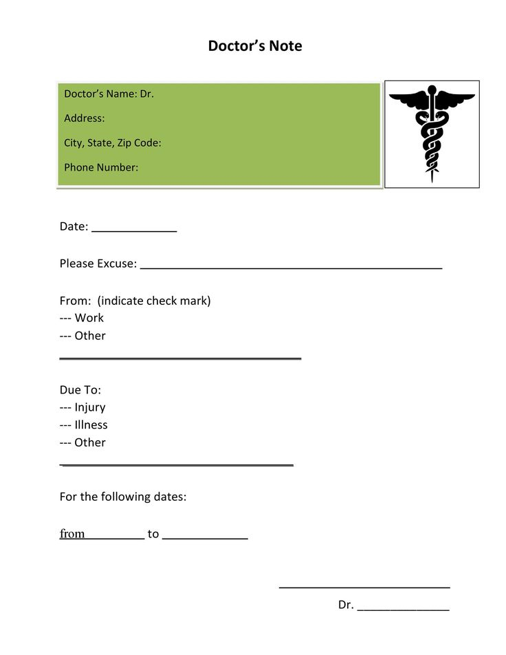 25 Free Doctor Note Excuse Templates TemplateLab Doctors Note