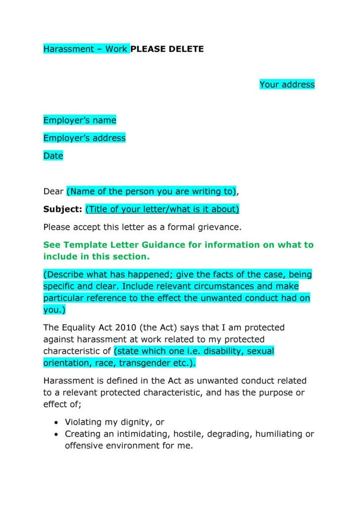 37 Editable Grievance Letters Tips Free Samples TemplateLab