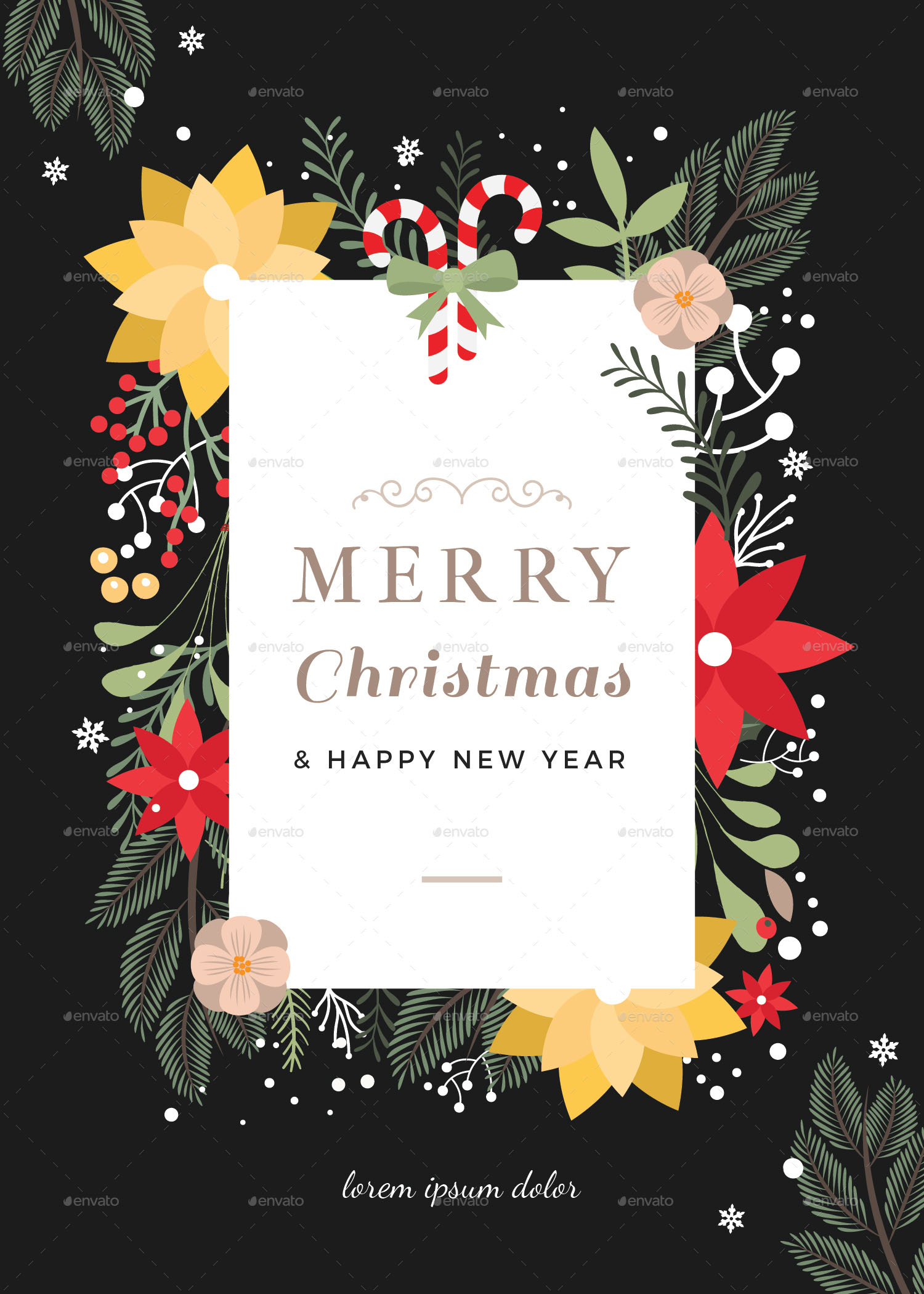 45 CHRISTMAS PREMIUM FREE PSD HOLIDAY CARD TEMPLATES FOR DESIGN AND