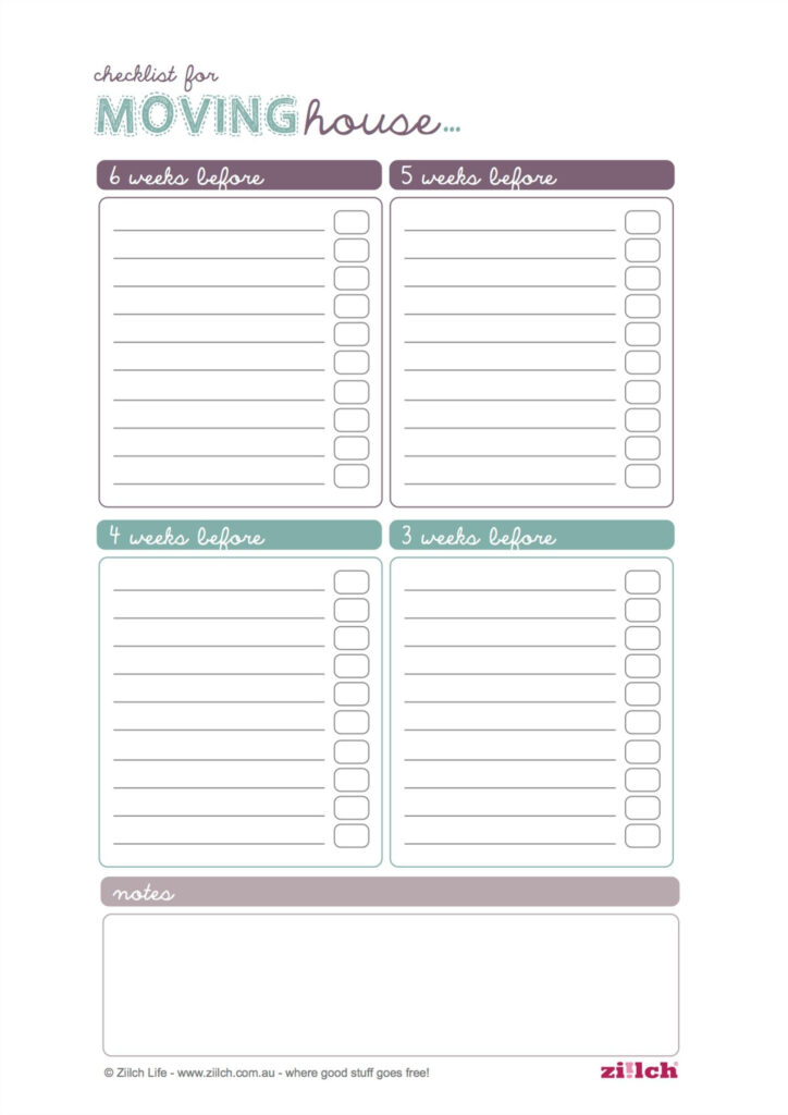 45 Great Moving Checklists Checklist For Moving In Out Template Lab