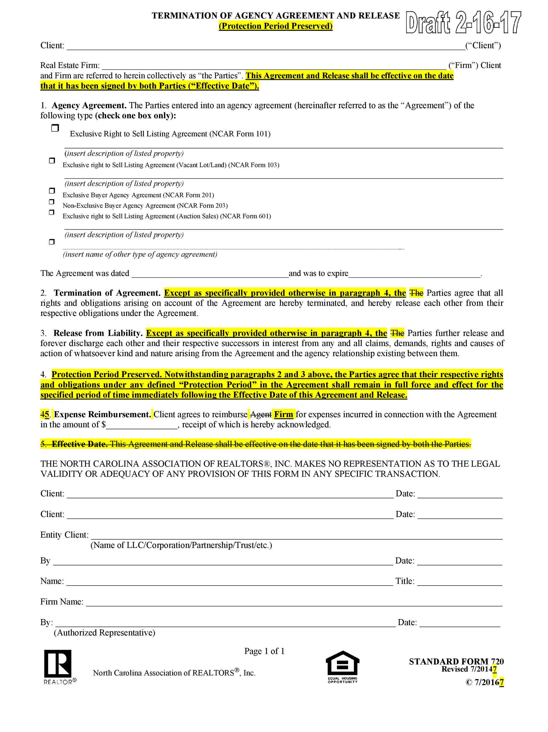 50 Free Agency Agreement Templates MS Word TemplateLab