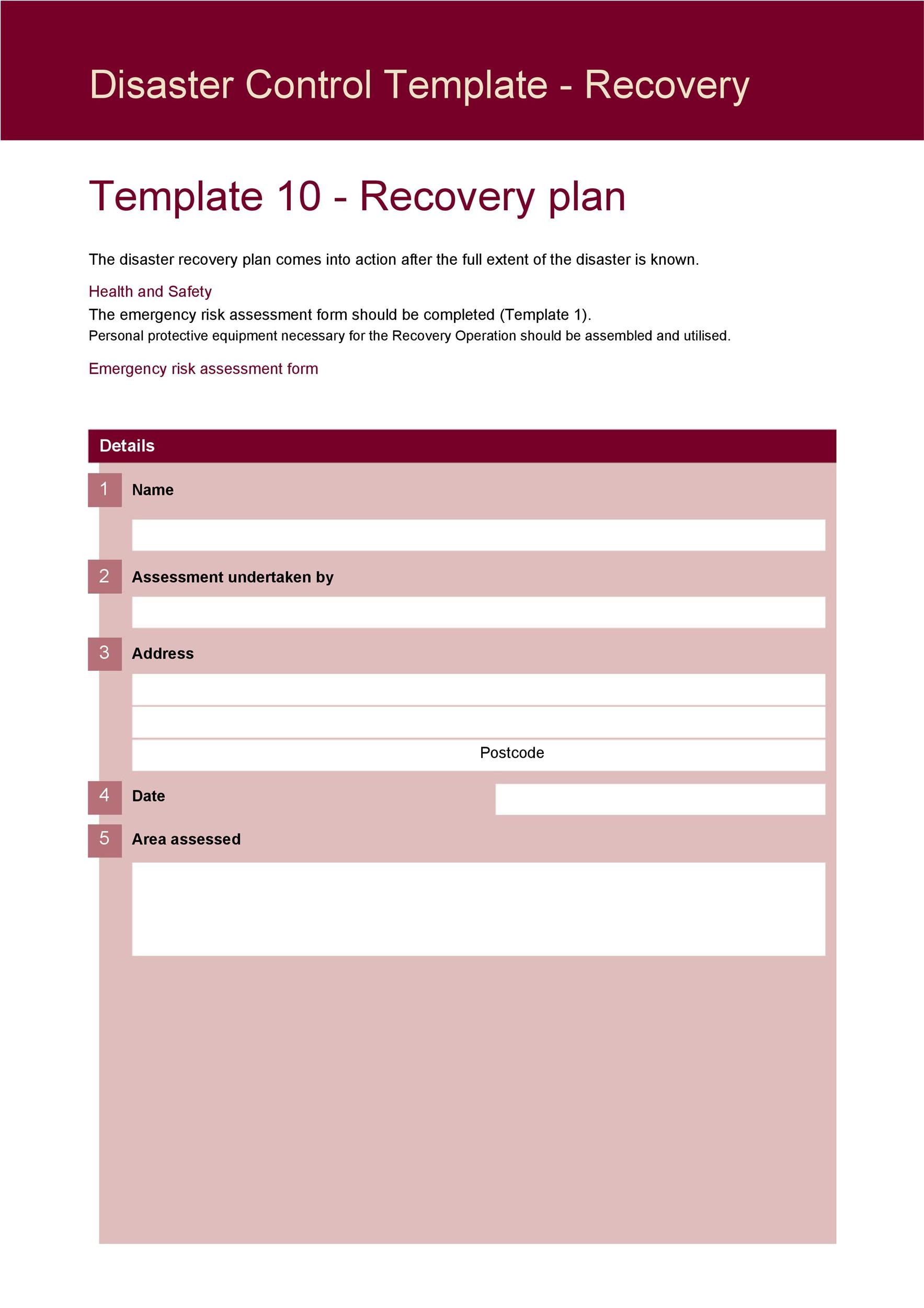 52 Effective Disaster Recovery Plan Templates DRP TemplateLab