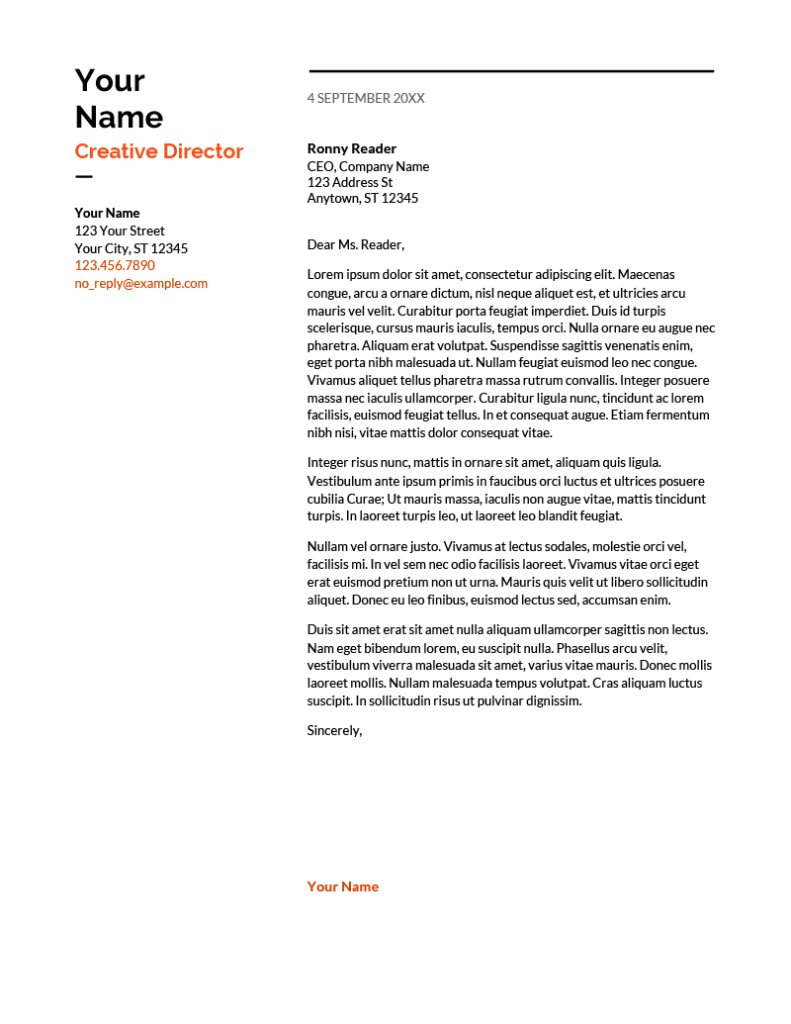 6 Cover Letter Templates For Google Docs Free Download