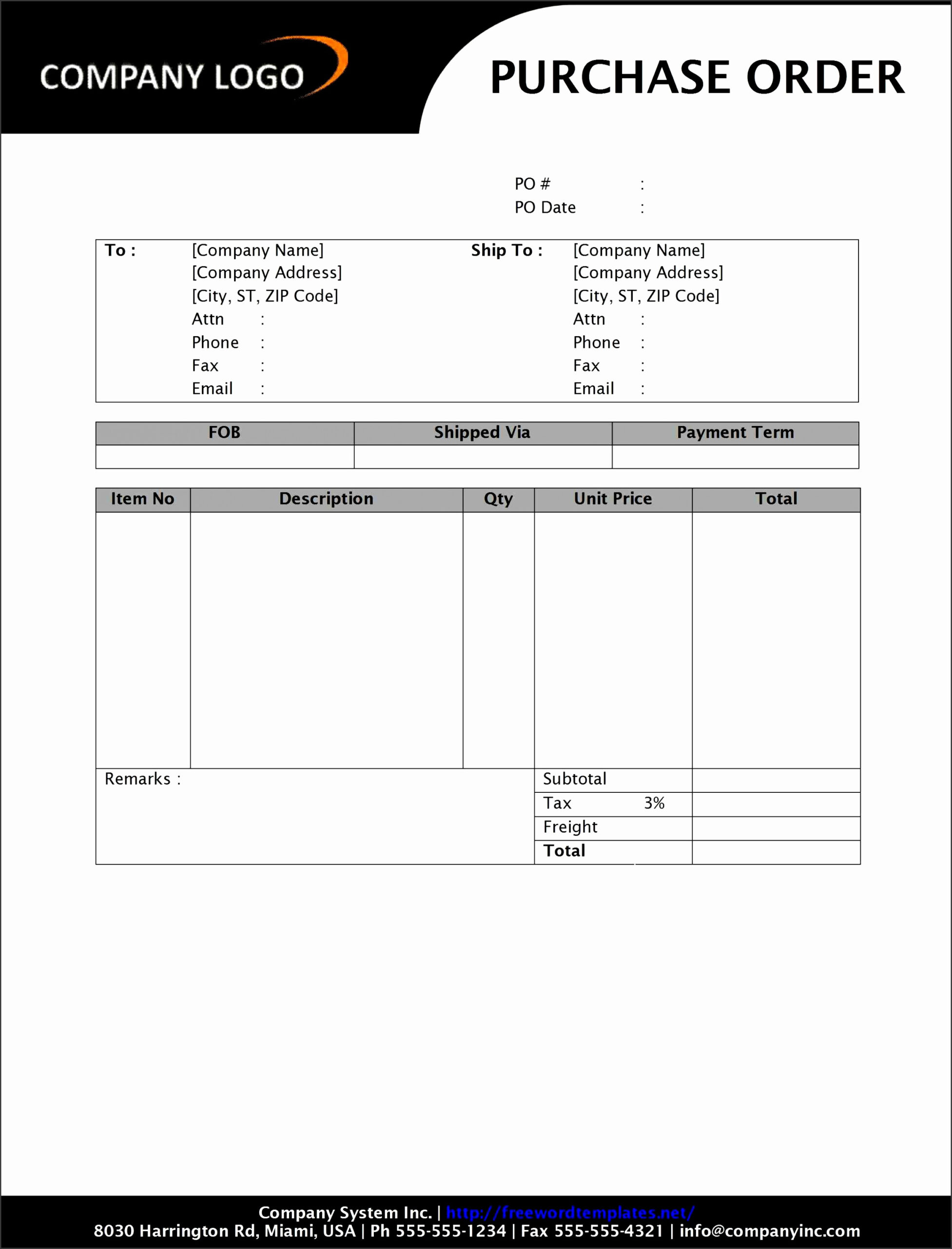 7 Purchase Order Forms SampleTemplatess SampleTemplatess