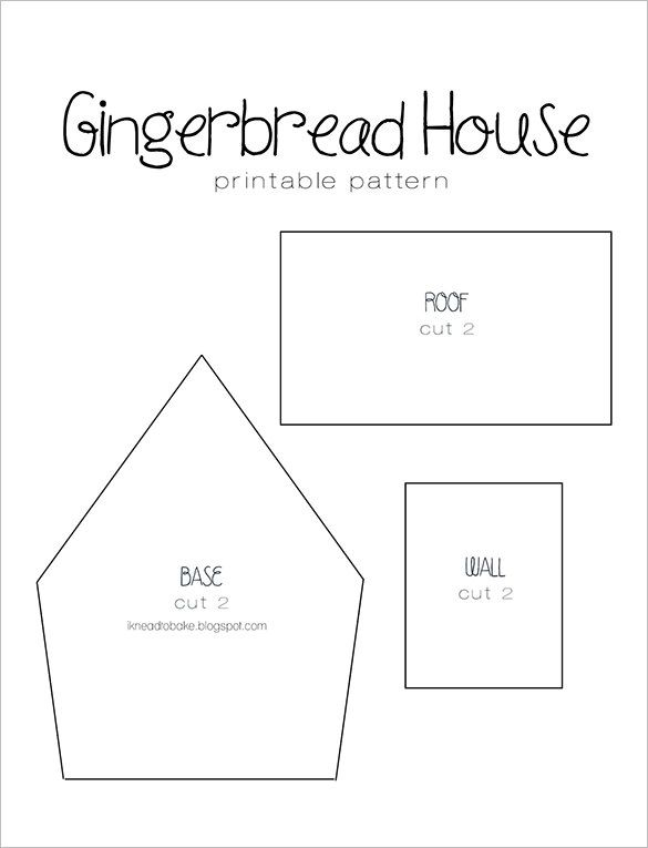 8 Gingerbread House Templates Gingerbread House Template
