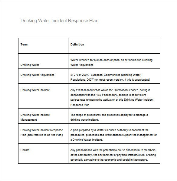 8 Incident Response Plan Templates Word PDF Apple Pages Google