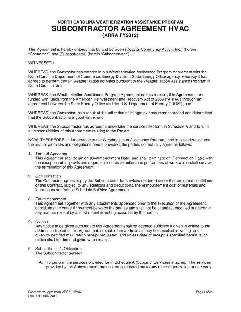 9 HVAC Contract Templates For Services PDF Word Google Docs Apple