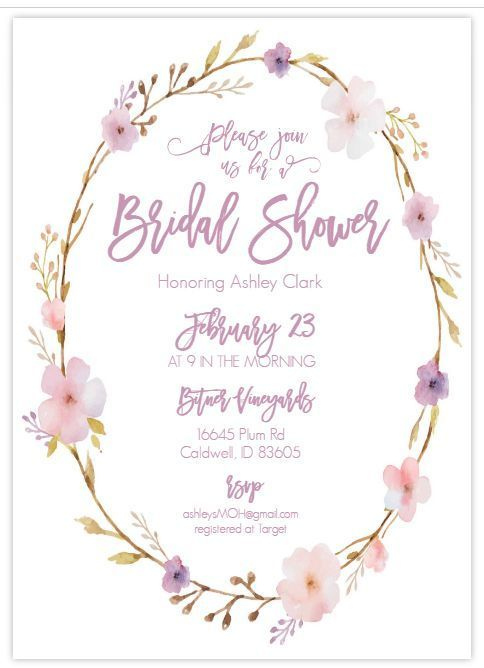 9 Top Places To Find Free Wedding Invitation Templates Bridal Shower