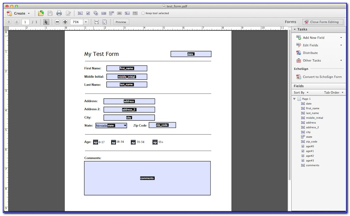 Adobe Acrobat Pro Form Templates