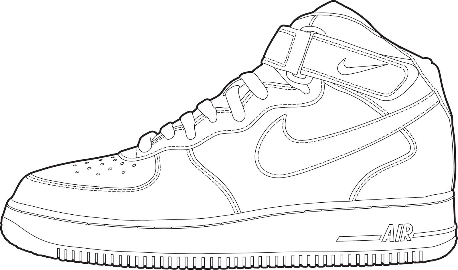 Air Force One Coloring Sheet 2018 Open Coloring Pages Sneakers 