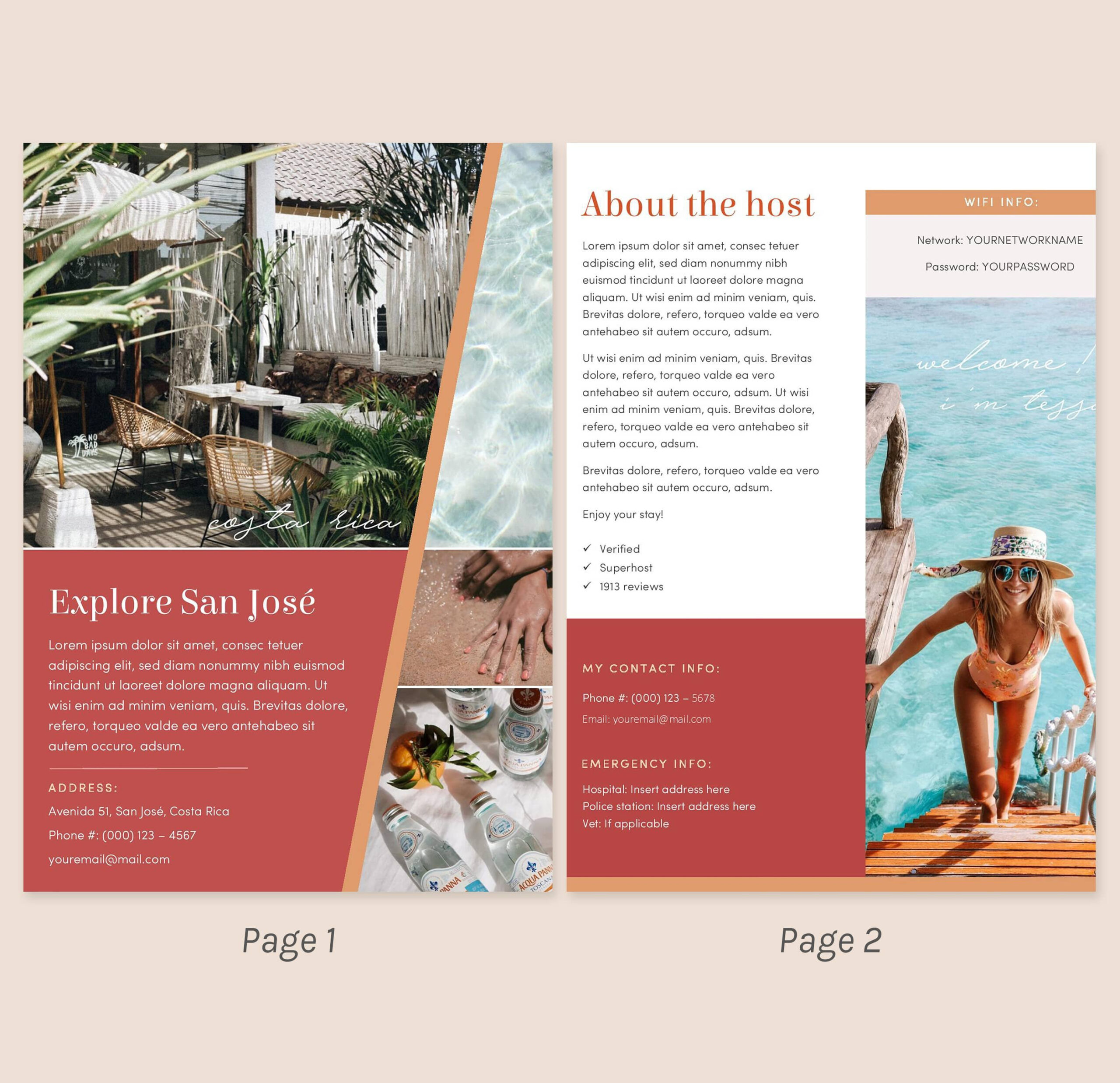 Airbnb Welcome Book Template By Brochure Design On Dribbble