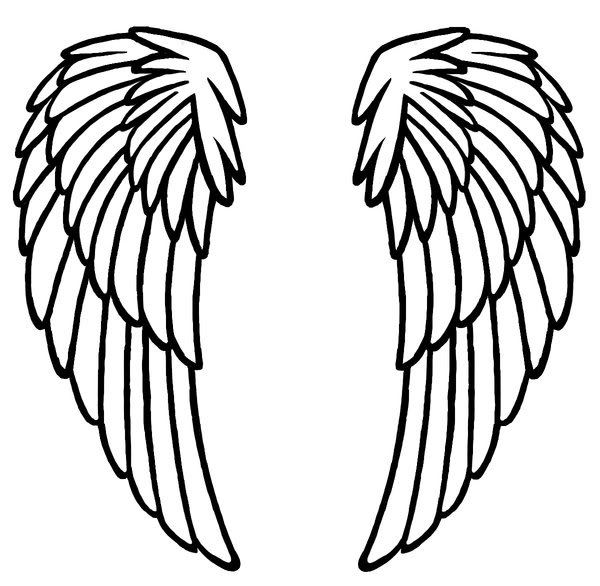Angel Wing Templates Printable ClipArt Best