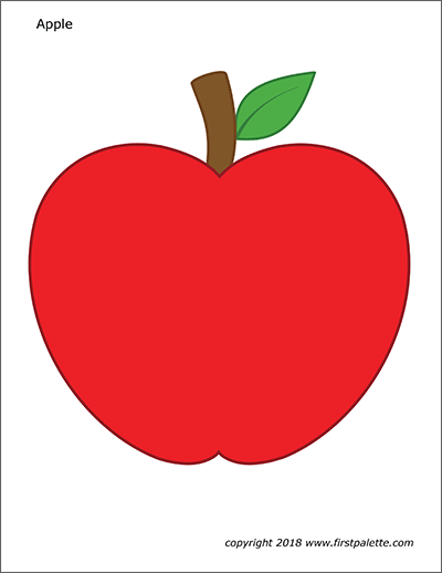 Apples Free Printable Templates Coloring Pages FirstPalette