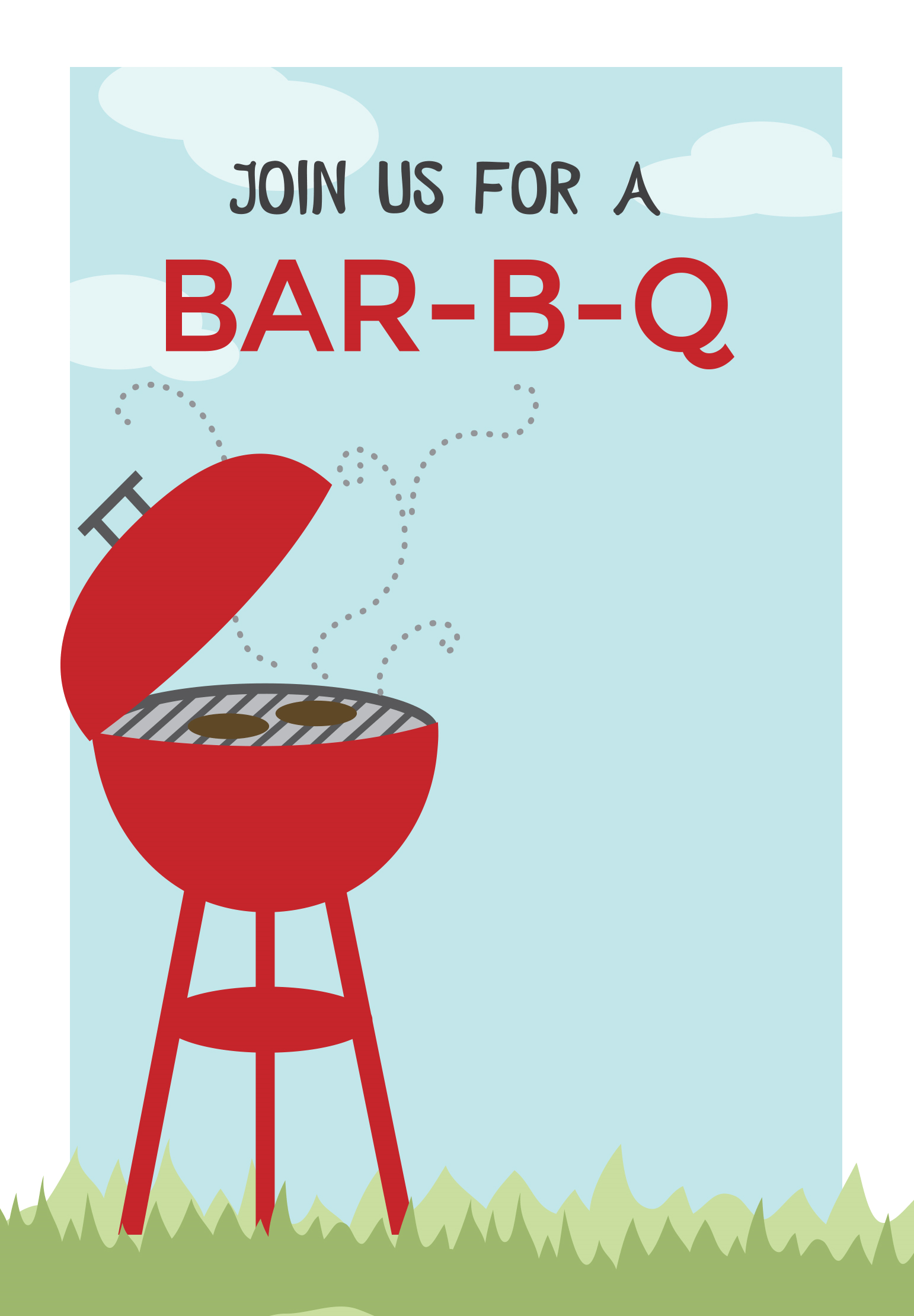 BBQ Cookout Free Printable BBQ Party Invitation Template Greetings