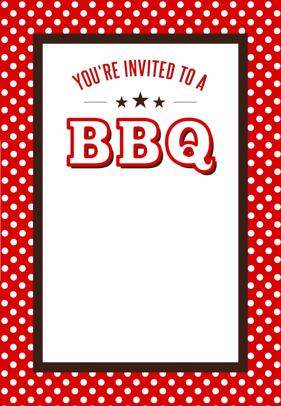 BBQ Invitation customizable Bbq Party Invitations Party Invite