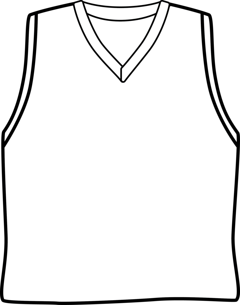 Blank Basketball Jersey Template Cliparts co