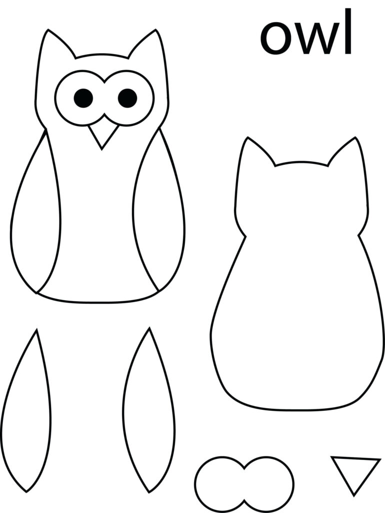 Blank Owl Template Bird Template Owl Crafts Owl Templates