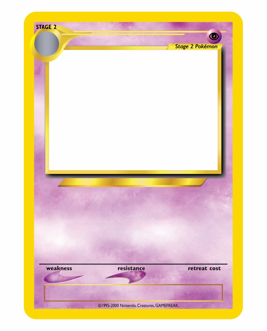 Blank Pokemon Trading Card Templates 220184 Pokemon Card Blank