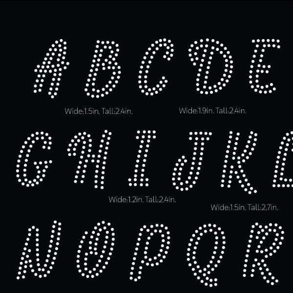 Brush Style Letters Alphabet Svg Eps Png Dxf Rhinestone Template