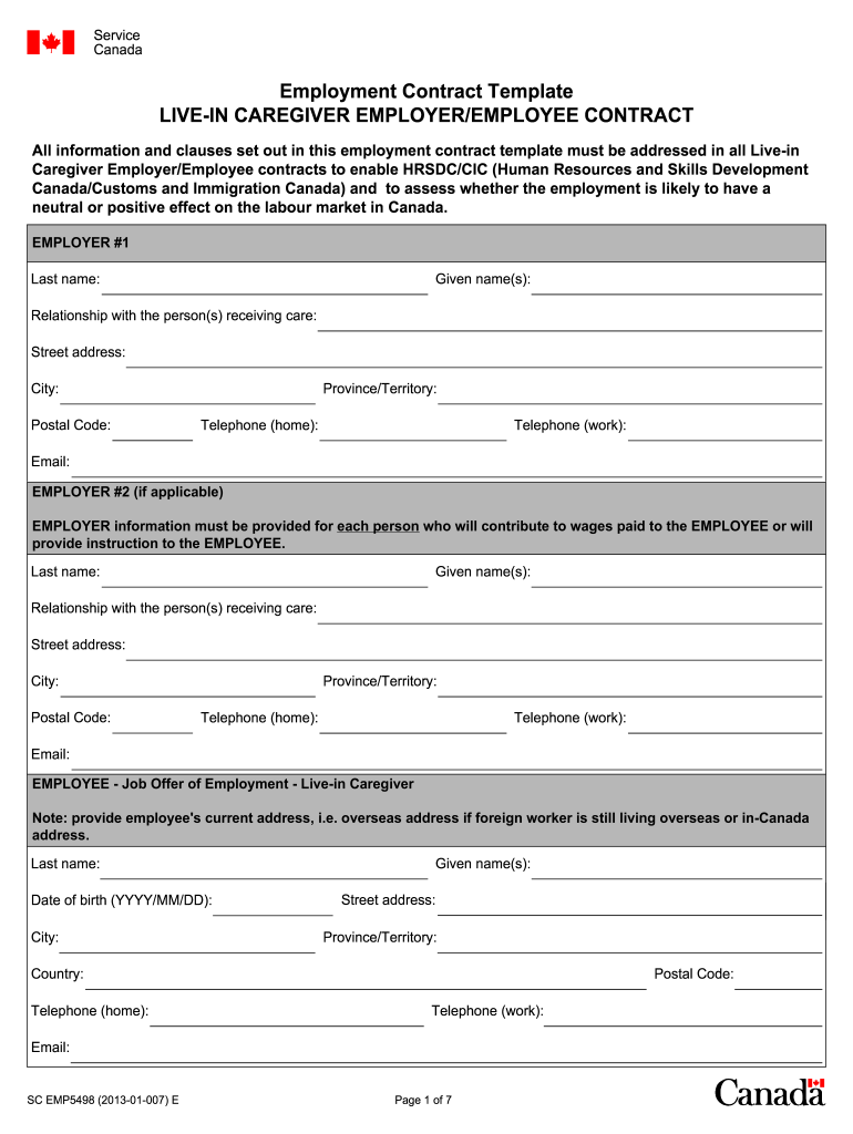 Caregiver Contract Fill Online Printable Fillable Blank PDFfiller