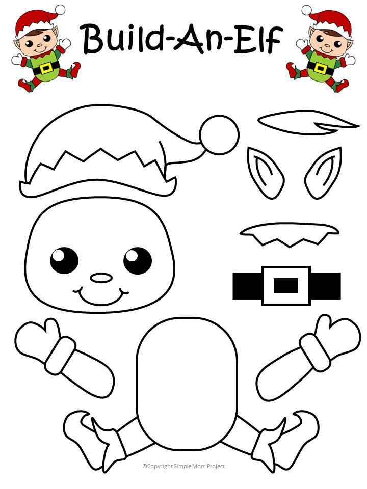 Click And Print This Easy To Make Elf Template For Kids Of All Ages
